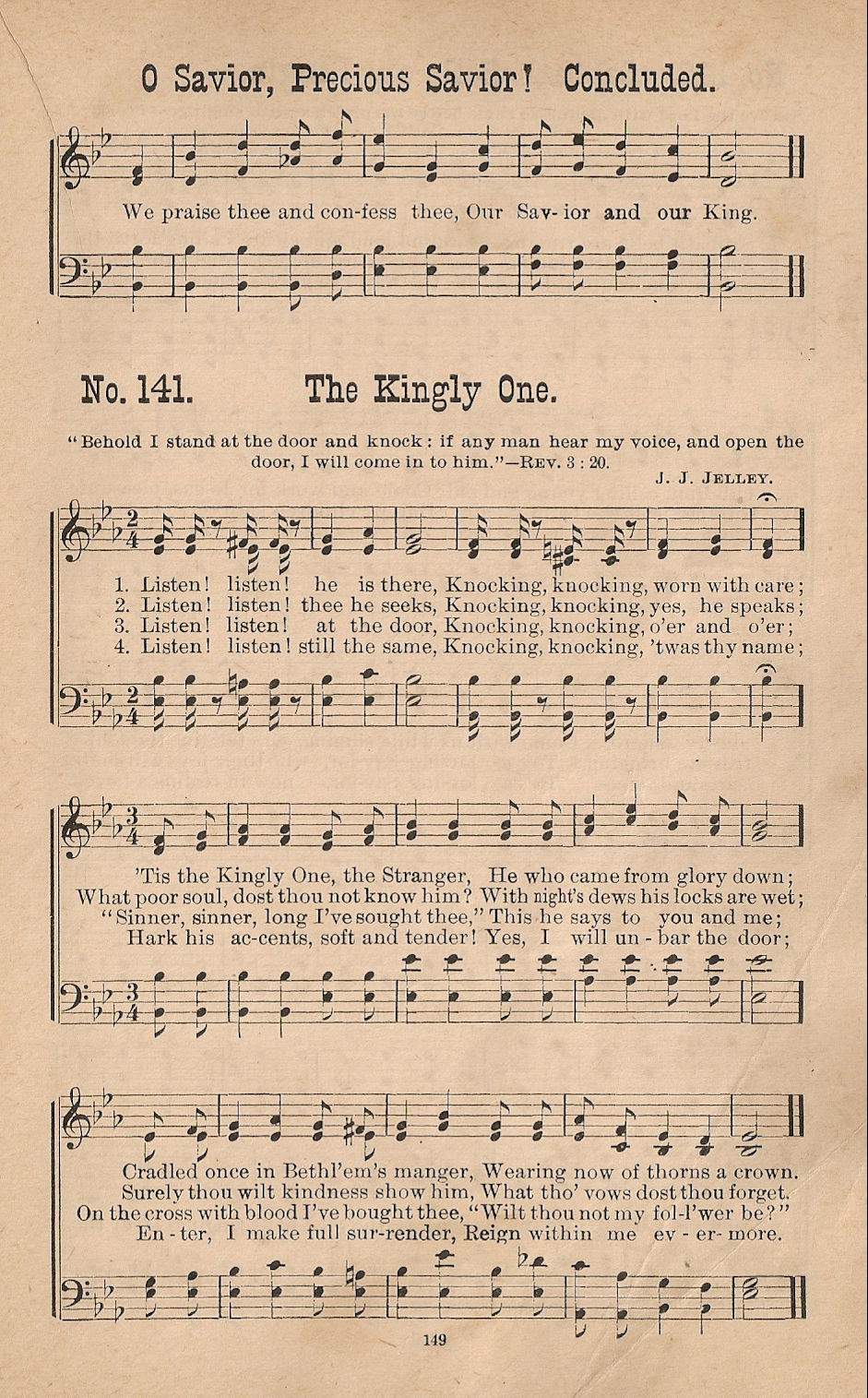 Historic Hymnals Song Kingly One The In Pearls Of Praise